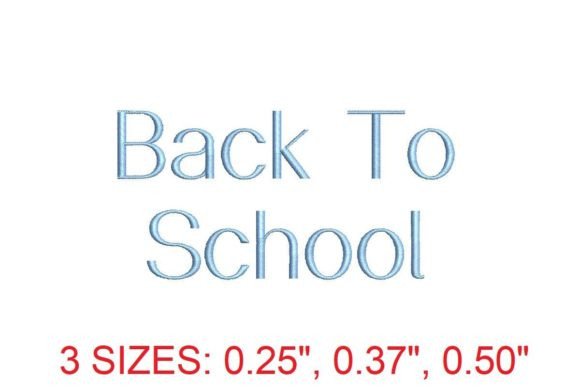 Back to School Embroidery Font Review for Boutiques
