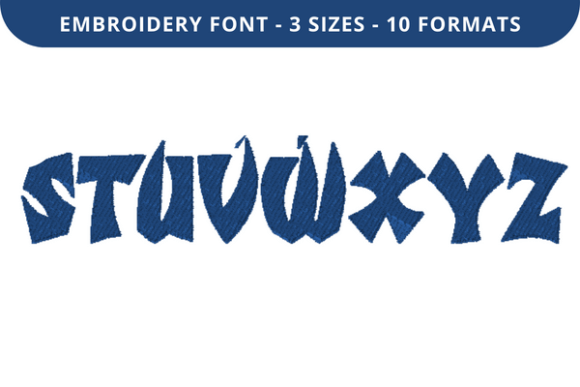 Battle Font S to Z: Boutique Embroidery Review