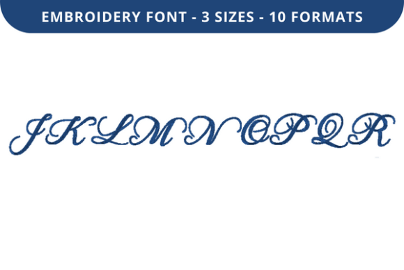Besides Me Font J to R: A Seller's Embroidery Font Review