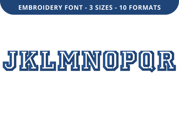 College Outline Font J to R: A Seasonal Embroidery Deep Dive