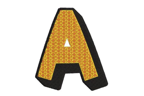 Comic Pop Art Letter A for Holiday Stitching