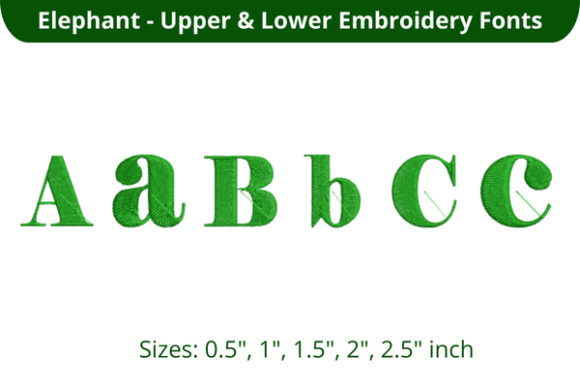 Elephant Font ABC: An Embroidery Designer's Craft Fair Review