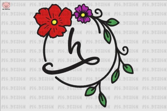 Flower Font H: An Embroidery Designer's Honest Review for Small Business Merch
