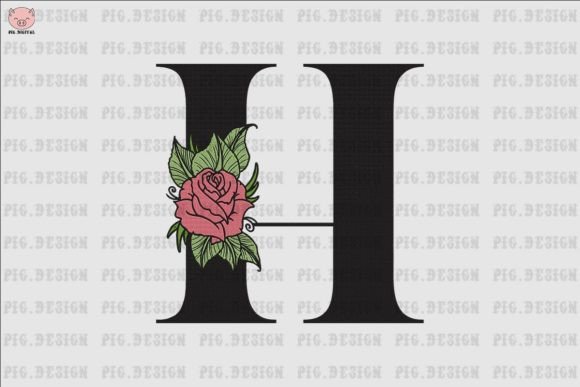 Flower Rose Font H: Embroidery Review for Branded Merch