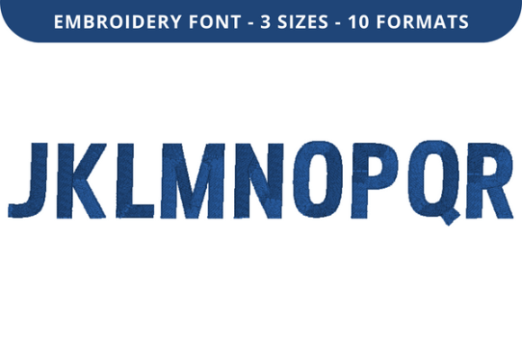 Jim Big Font J to R: Honest Embroidery Font Review