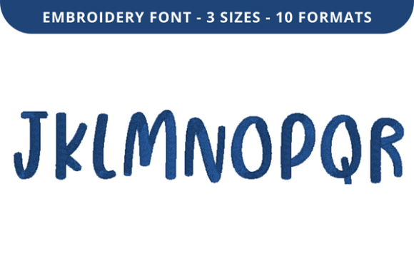 Lightness Font J to R: Seasonal Embroidery Font Review