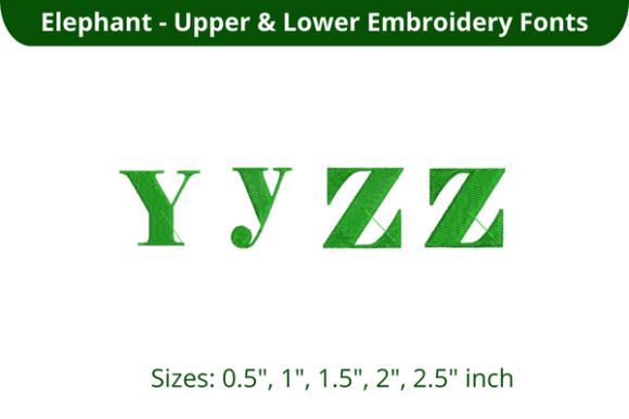 Reviewing Elephant Font YZ for Personalized Gift Embroidery